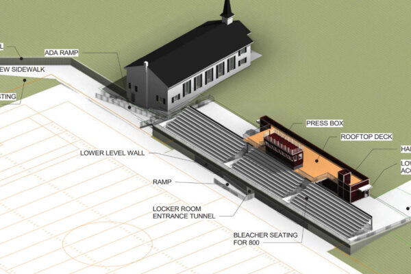 bleachersrendering Bleachers Rendering