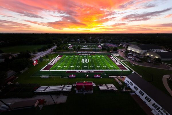 Sunset over Wheaton Academy