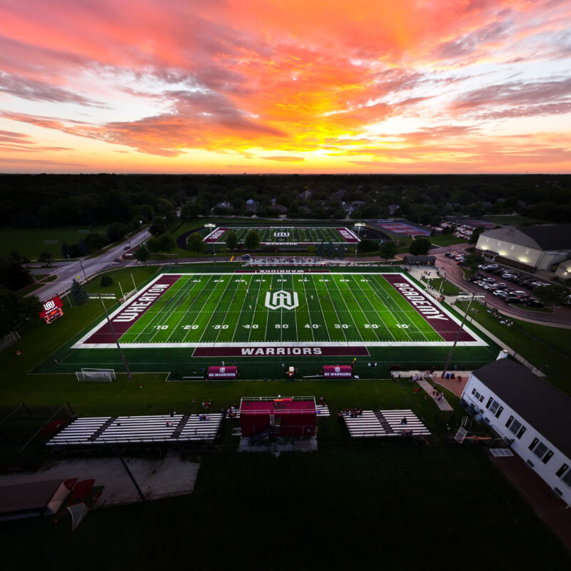 Sunset over Wheaton Academy